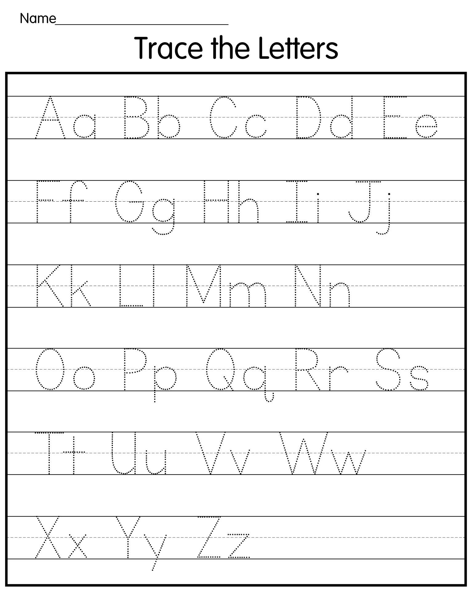 10 Best Free Printable Tracing Letters Artofit