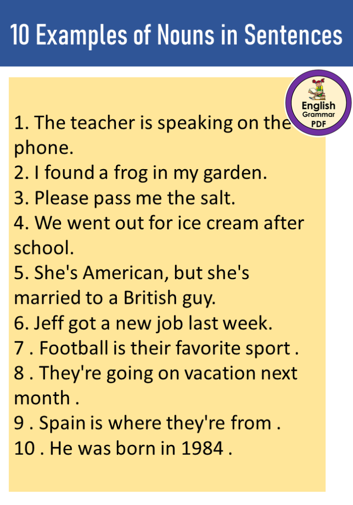 10 Examples Of Proper Noun Sentences Grateful Study Riset