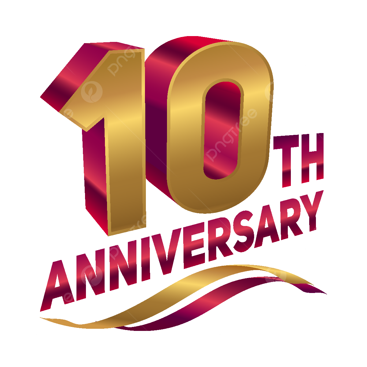 10th Anniversary Clipart Transparent PNG Hd 10th Anniversary 10th 