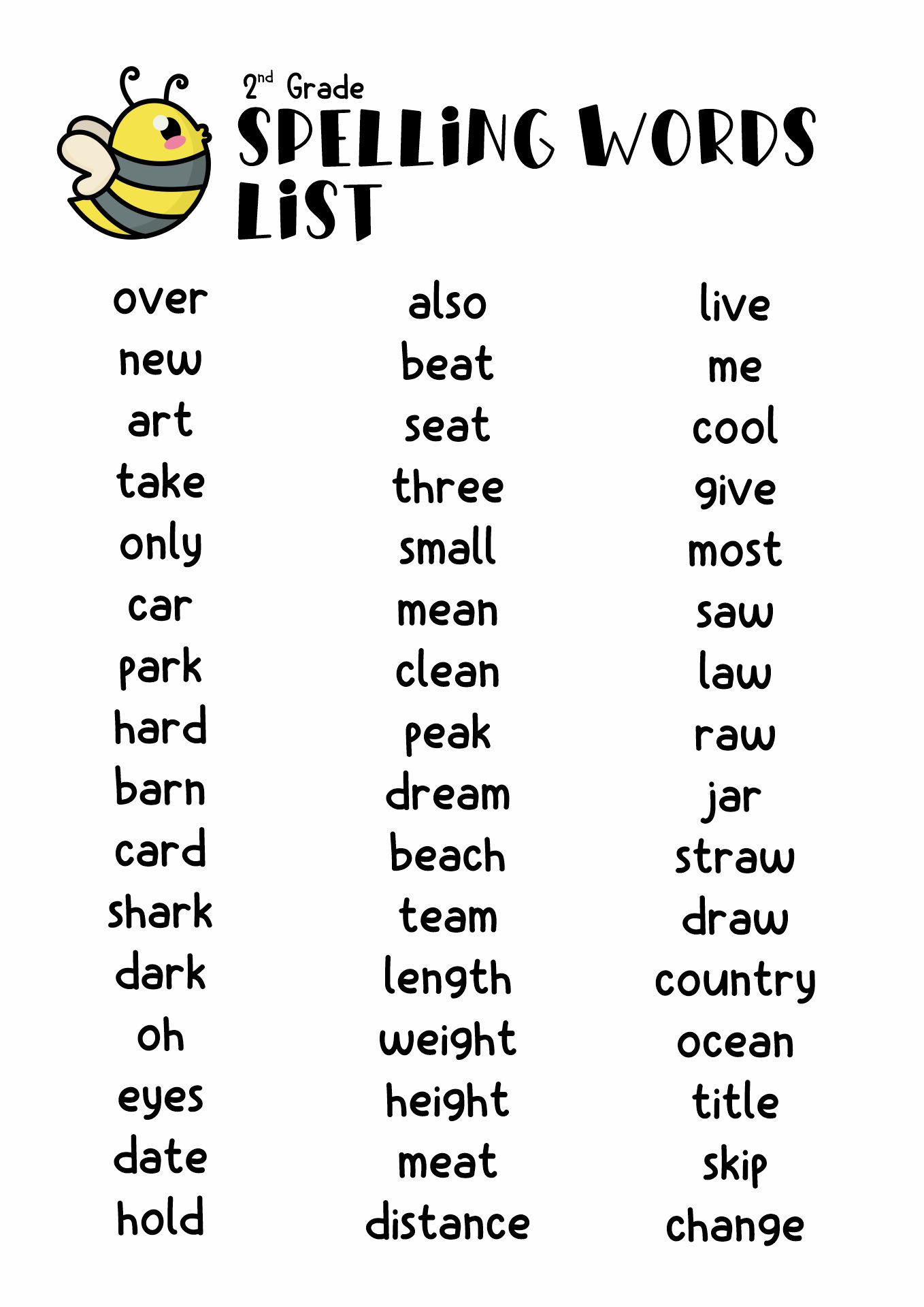 15 Best Images Of Spelling Words Worksheets Grade 2 2 Grade Spelling 