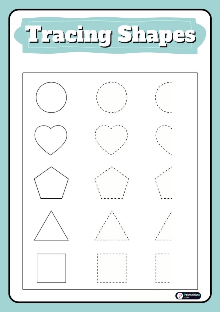 15 Tracing Shapes Worksheets FREE Printable PDFs