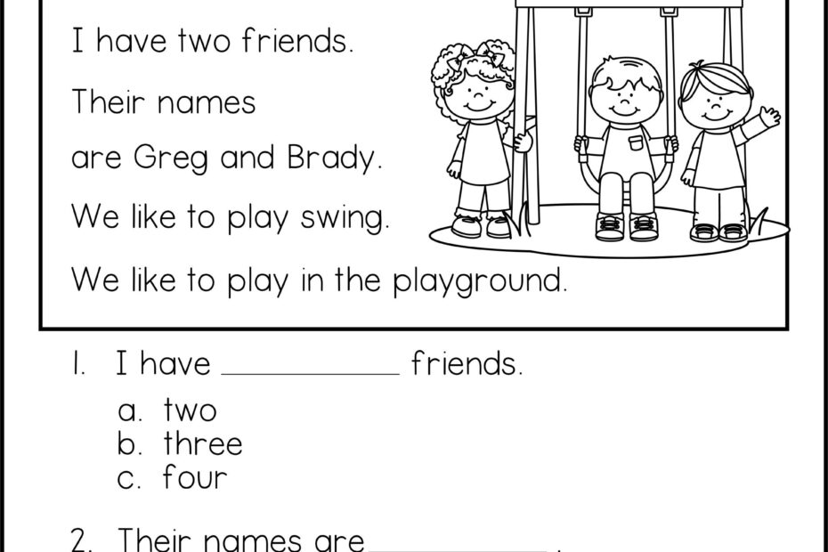 1st Grade Reading Comprehension Sheets