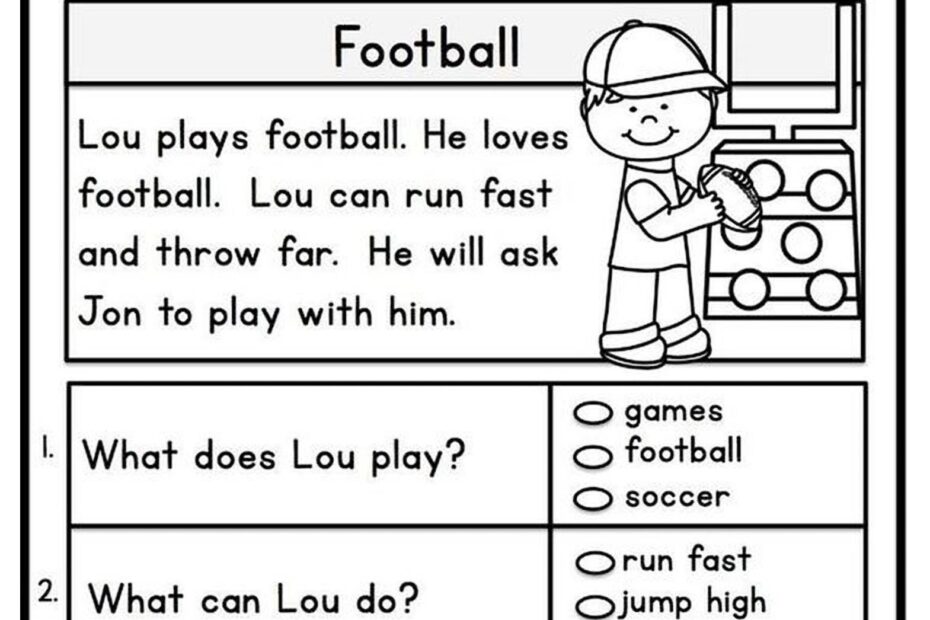 1st Grade Reading Comprehension Worksheets Printable PDF Worksheet Hero