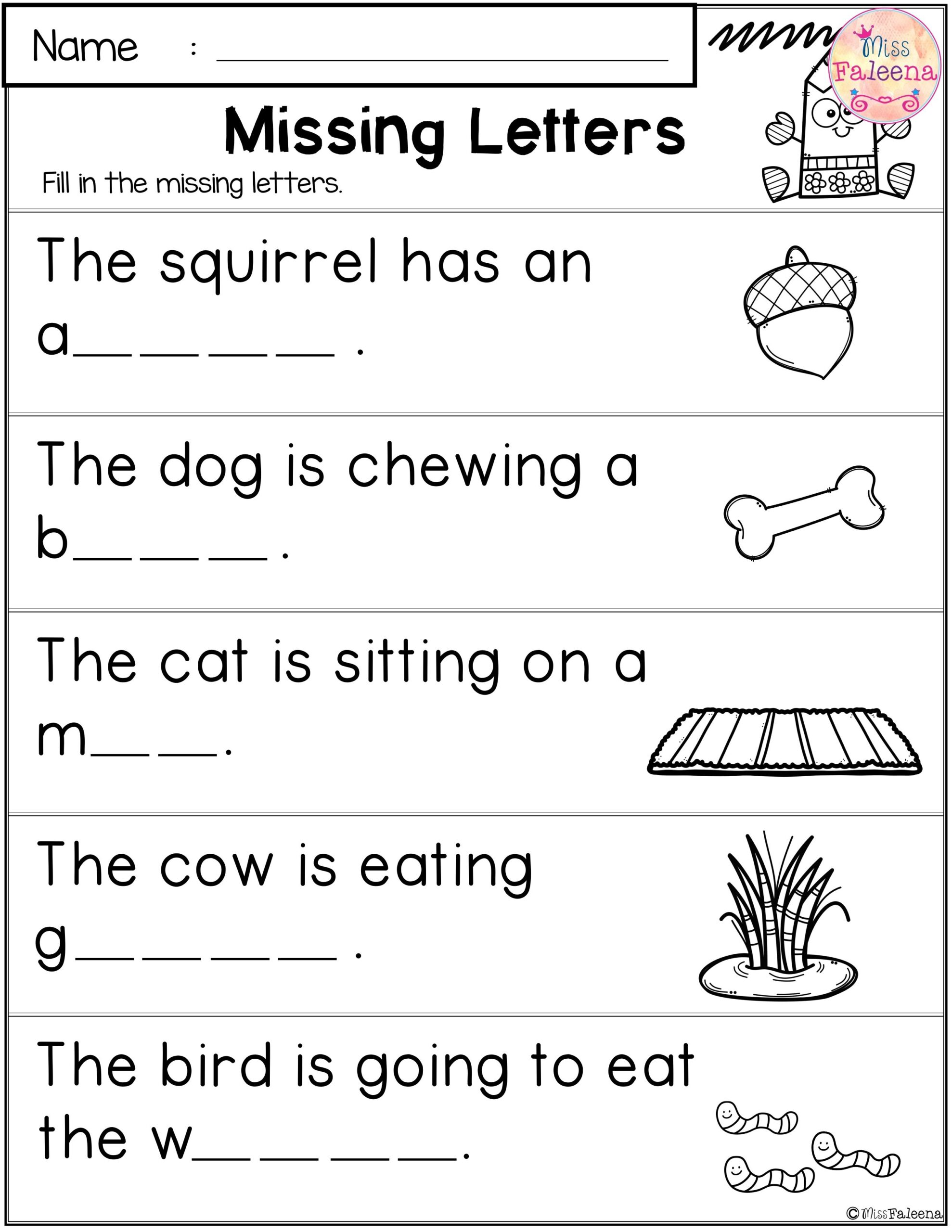 printable 1st grade worksheets reading