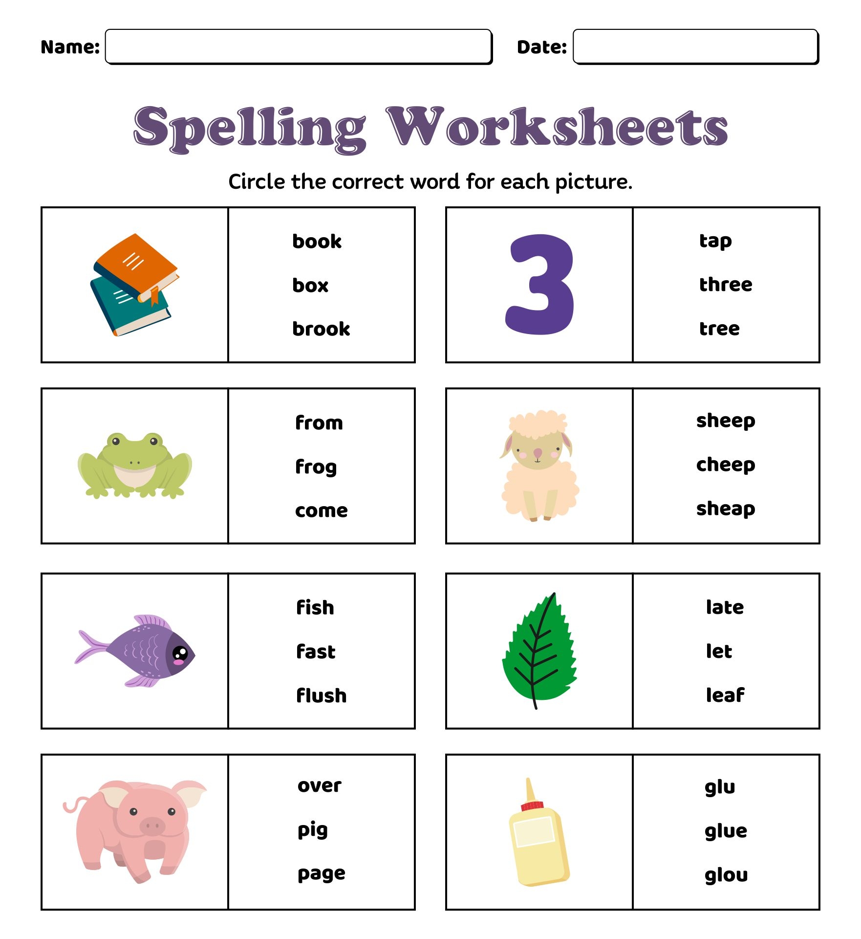 1st Grade Spelling Games 10 Free PDF Printables Printablee