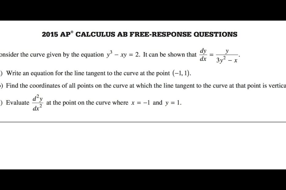 2012 Sample Questions Multiple Choice Ap Calculus Ab Aslsup
