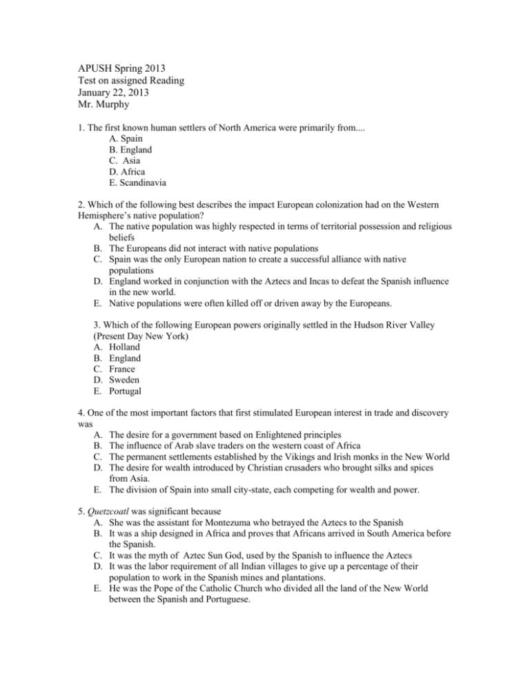 2024 Apush Exam Sella Sophronia