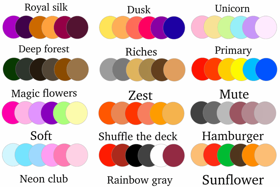 24 Color Palettes For Your Art Projects