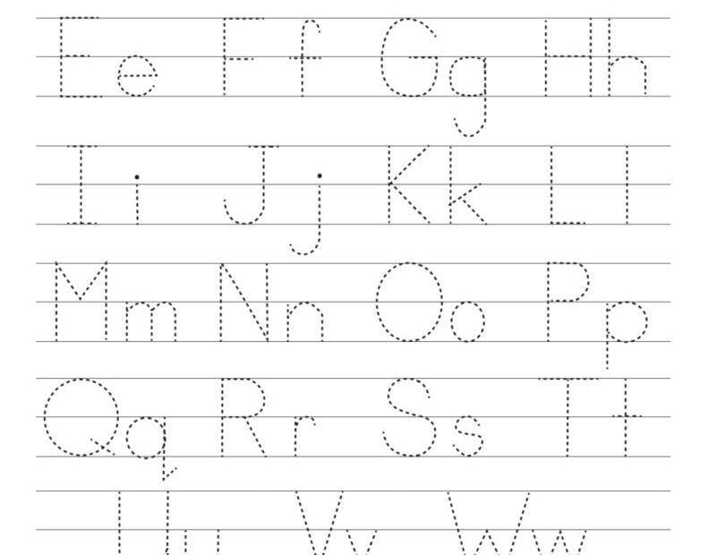 26 Printable Worksheets Trace The Letters Uppercase Lowercase A Z