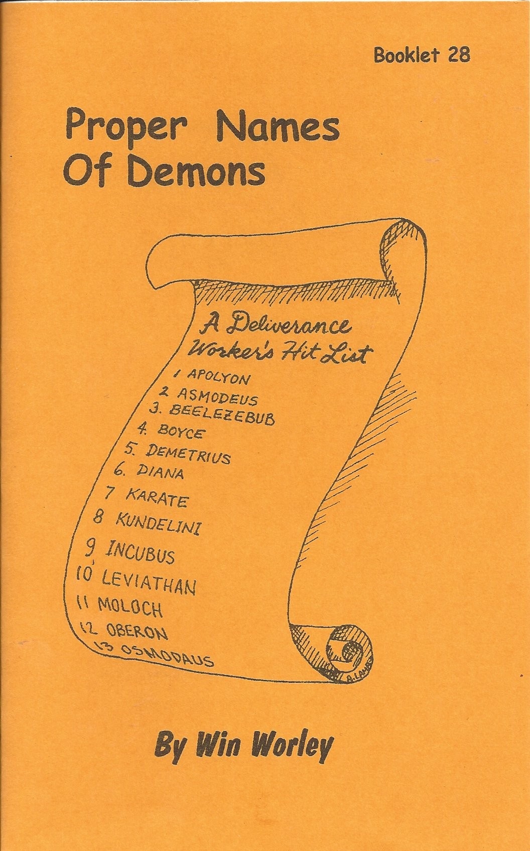  28 Proper Names Of Demons Booklet 28 Agape Bible Bookroom 