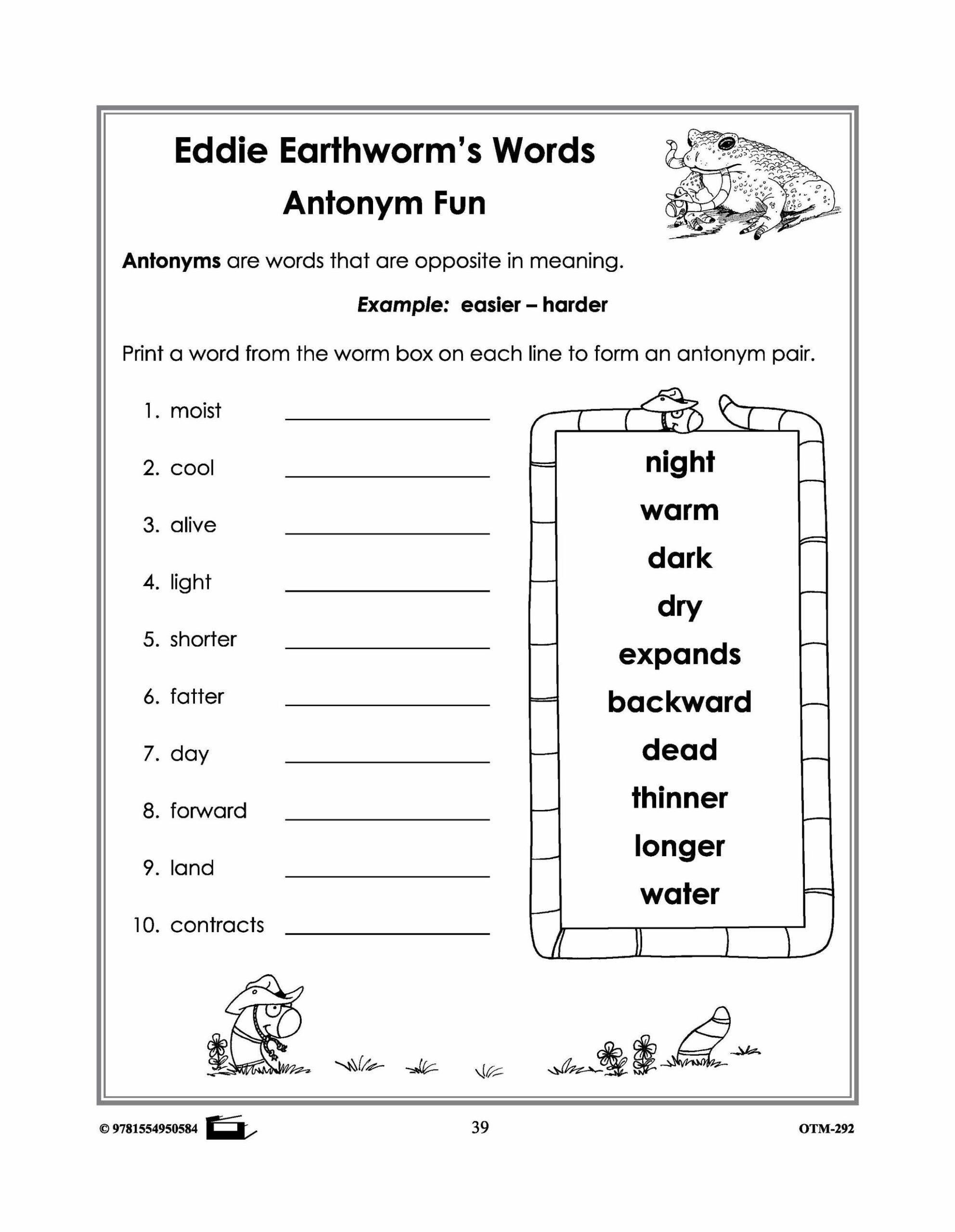 2nd Grade Vocabulary Worksheets Archives About Preschool Worksheets 