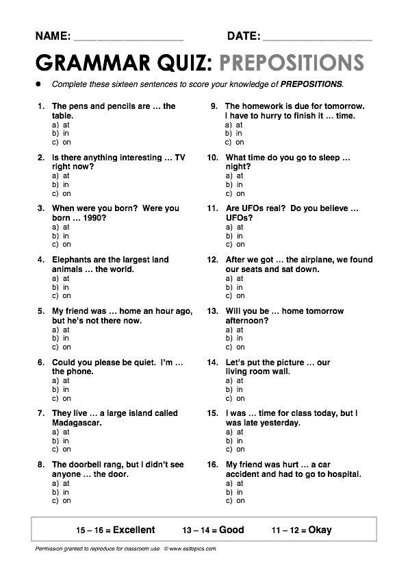 3rd Grade Grammar Practice
