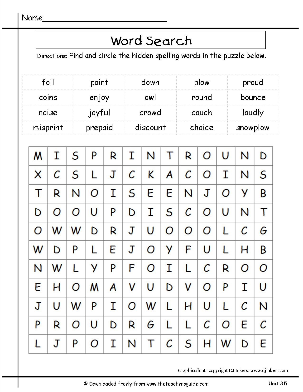 3rd Grade Printable Worksheets Printable Worksheets