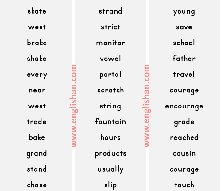 3rd Grade Words To Spell