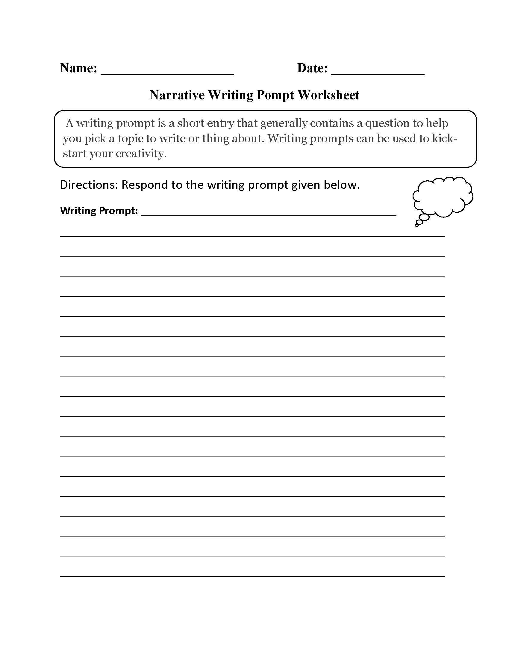 3rd Grade Writing Prompts Worksheets Printable Worksheets