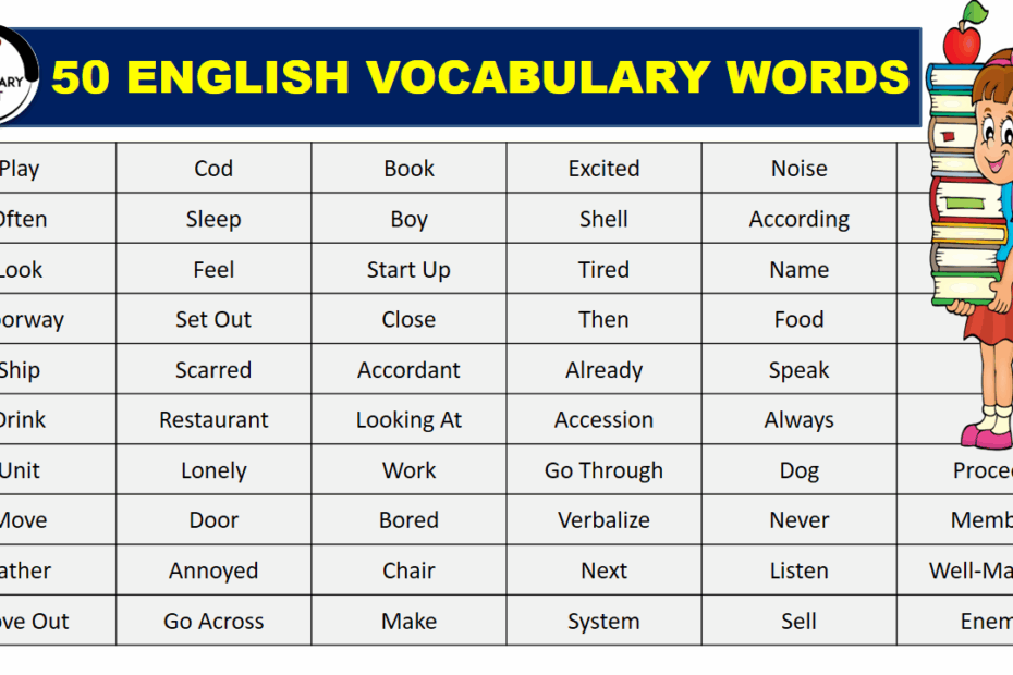 50 ENGLISH VOCABULARY WORDS PDF Archives Vocabulary Point