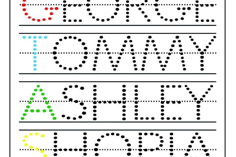 6 Best Images Of Preschool Name Tracing Printable Free Printable Name