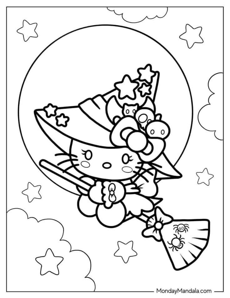 68 Hello Kitty Coloring Pages Free PDF Printables Hello Kitty 