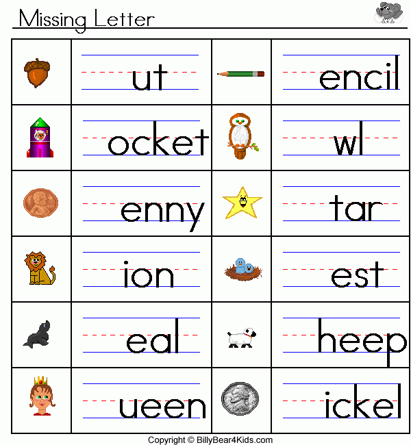 8 Kindergarten Spelling Worksheets Free Worksheets Samples