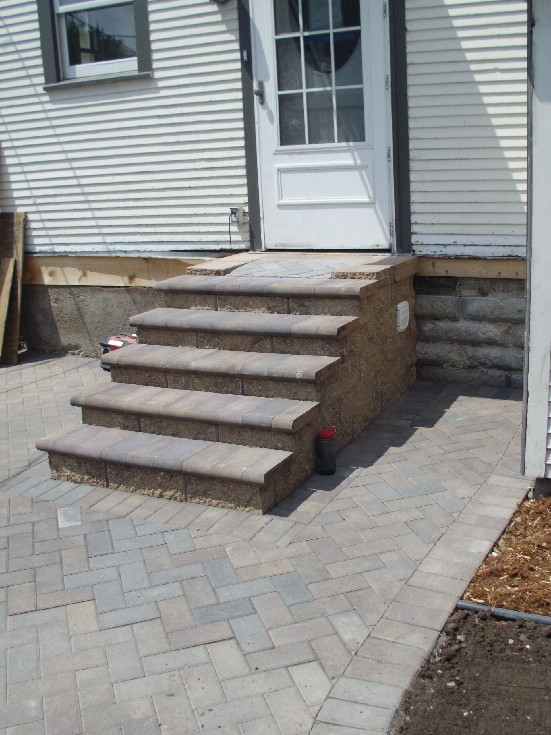 A paver Step And Sidewalk Installation In Minneapolis Completed By 