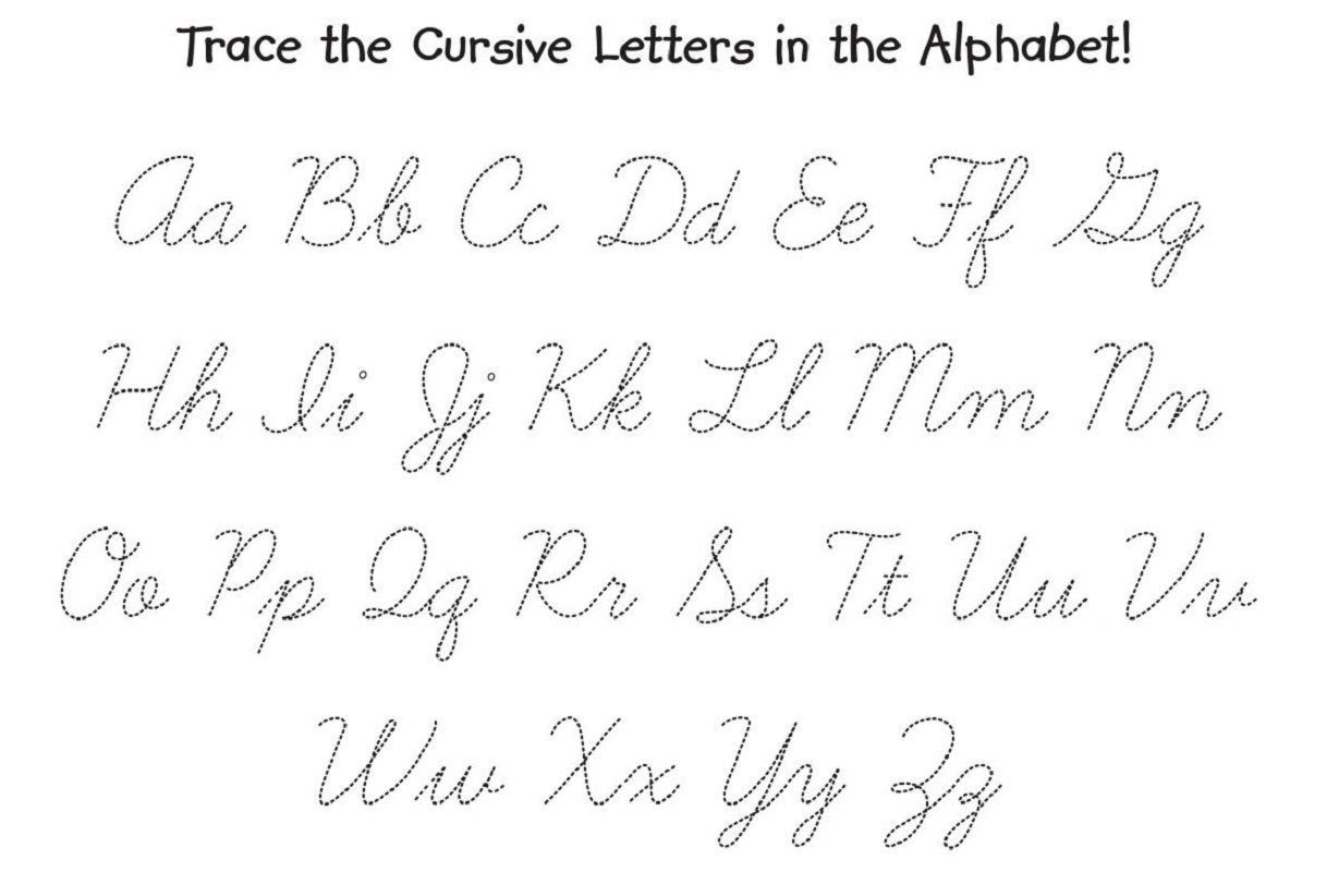 Abcs Tracing Cursive Letters TracingLettersWorksheets