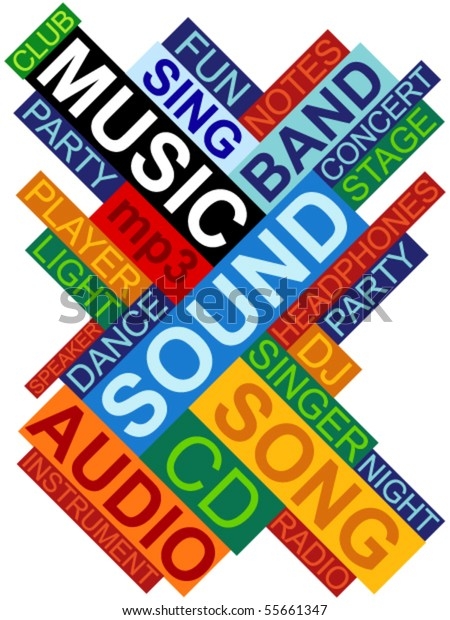 Abstract Image Made Words Which Relate Stock Vector Royalty Free 55661347