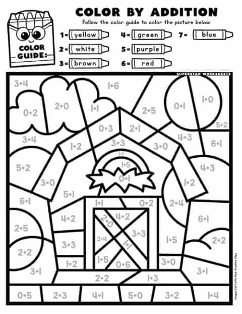 tracing number addition worksheets