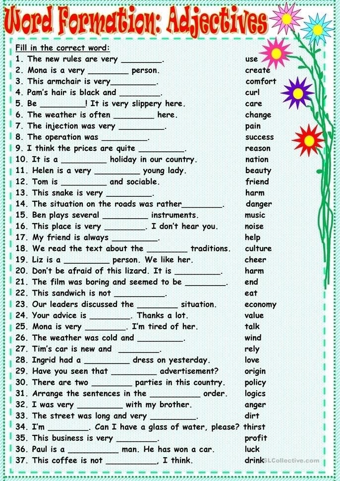 Adjective Reading Comprehension Worksheet Pdf Adjectiveworksheets
