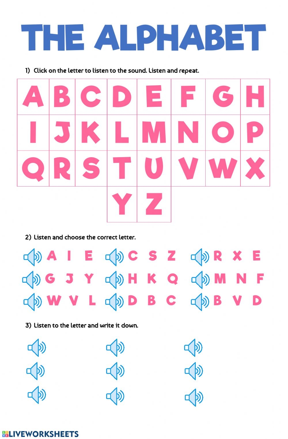 Alphabet Efl Worksheets AlphabetWorksheetsFree