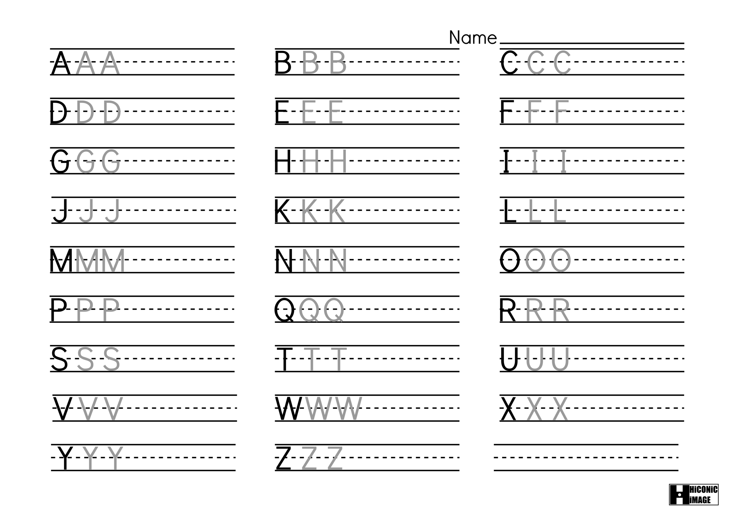 Alphabet Handwriting Practice Worksheets Pdf