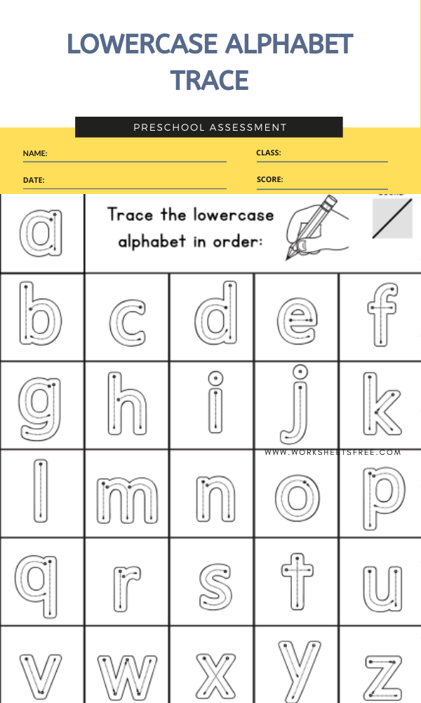 Alphabet Lowercase Letter Tracing Letter Tracing Worksheets