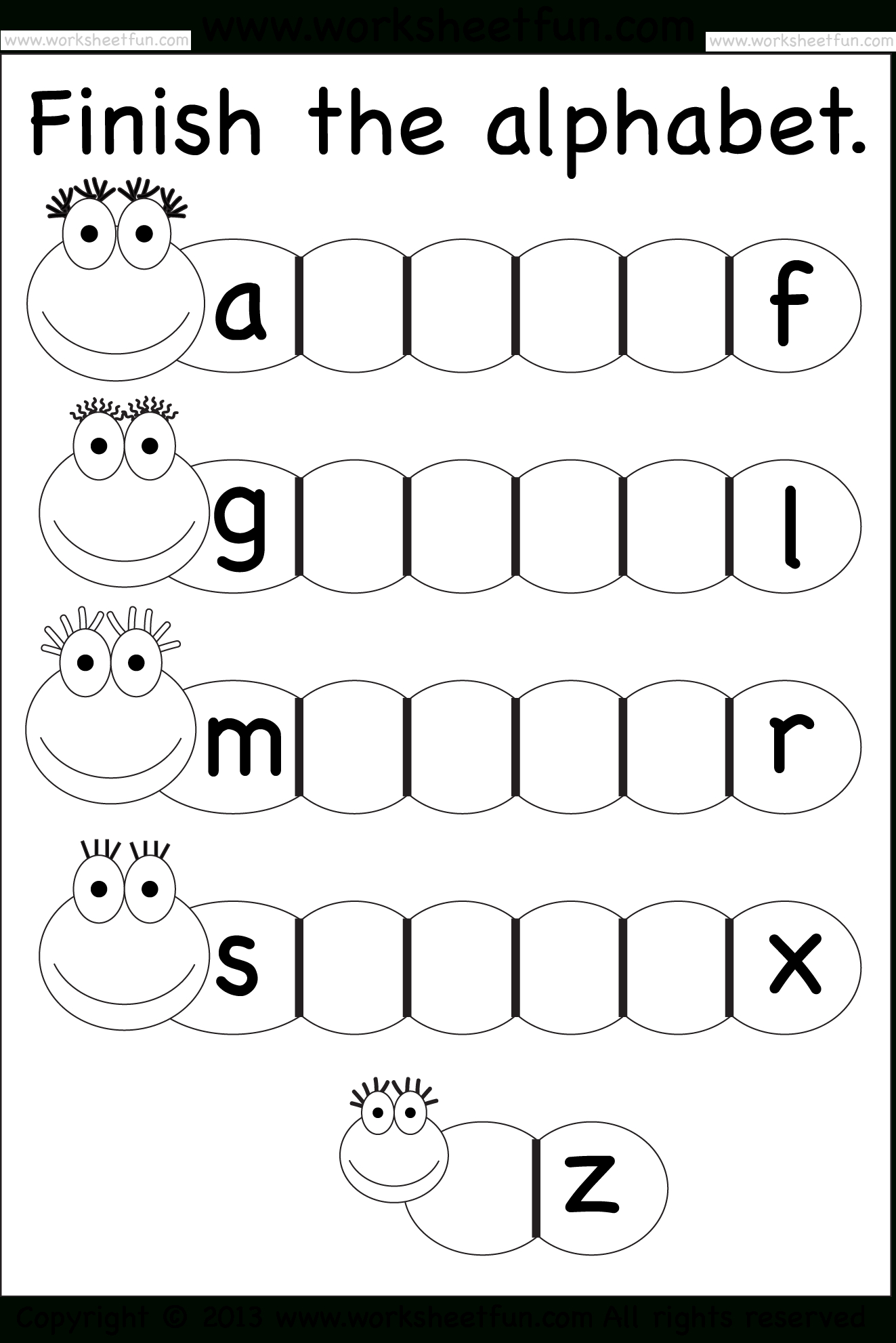 Alphabet Tracing Handout AlphabetWorksheetsFree