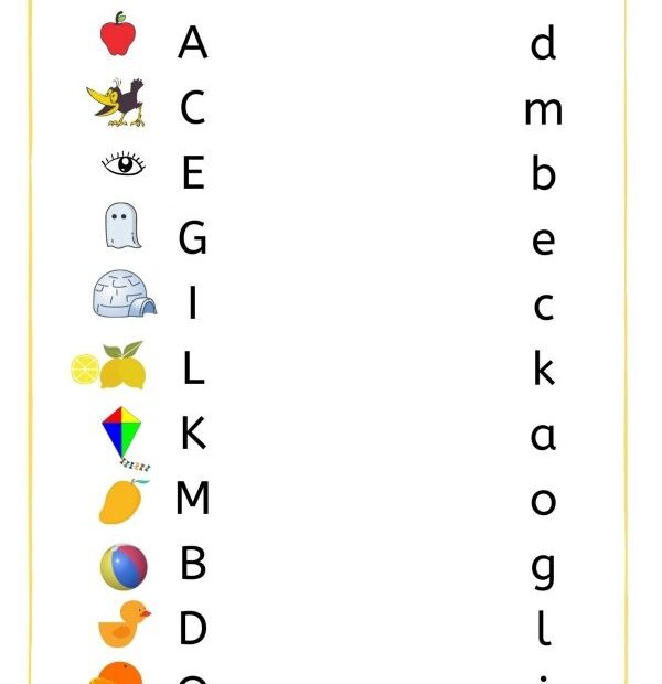 Alphabet Worksheets For Kids Free ABC Kindergarten Worksheets