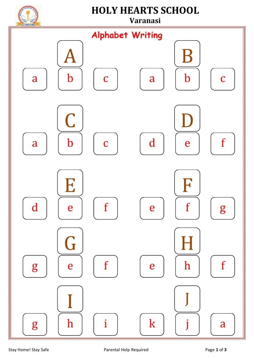 Alphabet Worksheets For Lkg Kindergarten Worksheets