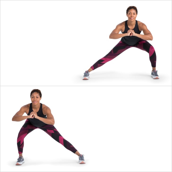 Alternating Side Lunge 10 Minute Leg Workout 4 Exercises POPSUGAR 