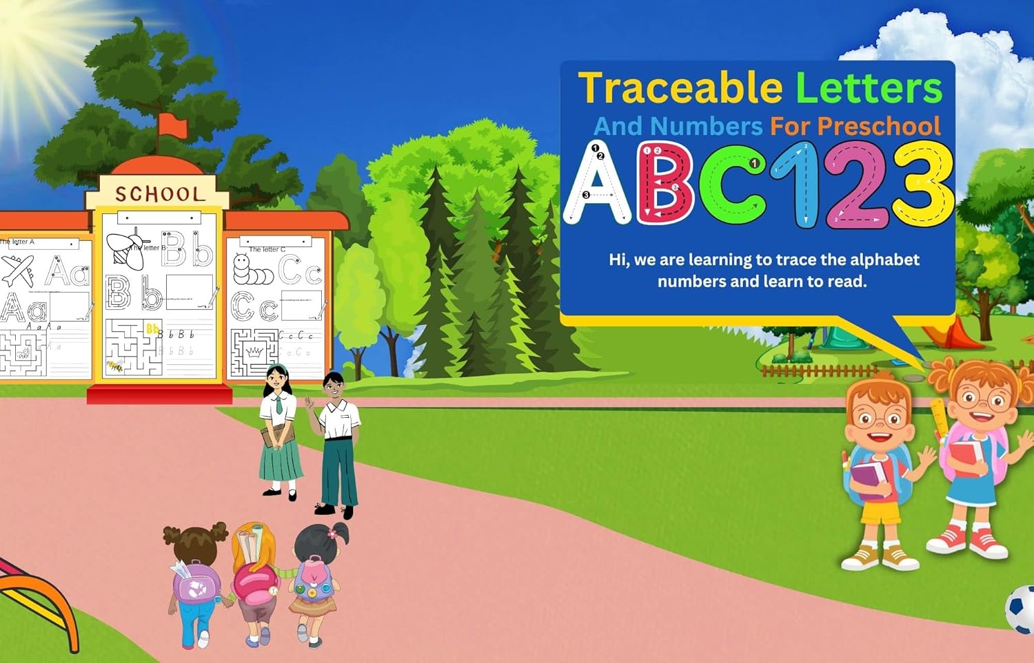 Amazon Traceable Letters And Numbers For Preschool Pre School 