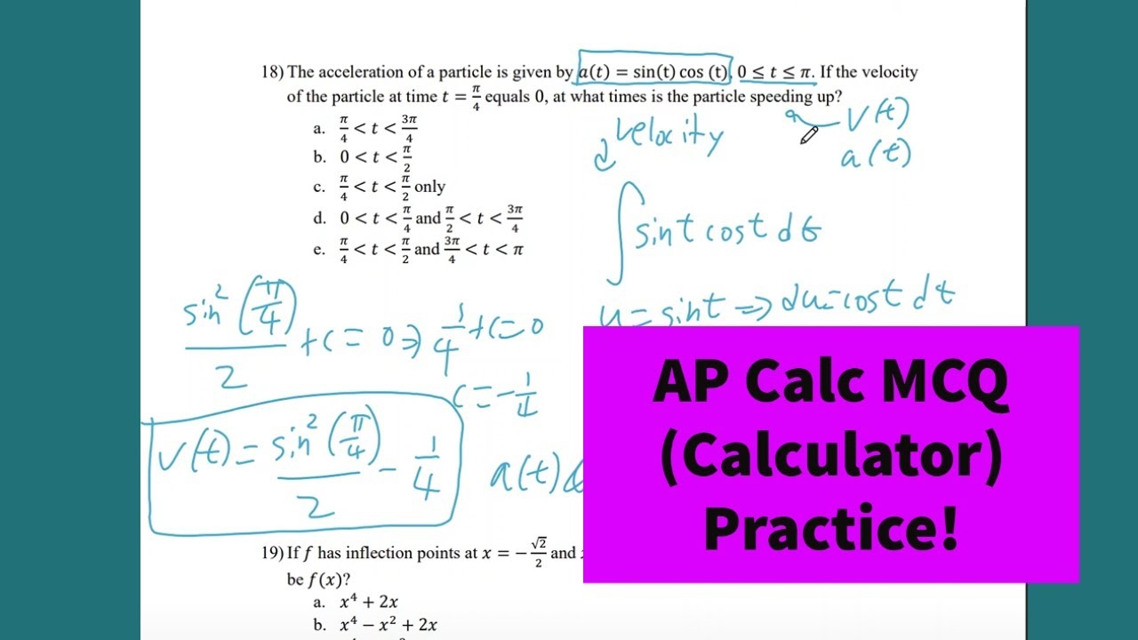 Ap Calc Ab Practice Exam Mcq 5 Sessions Ulus Youtube