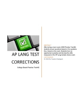 marco ap lang practice test