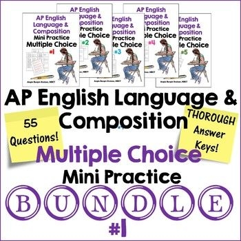 AP English Language Multiple Choice BUNDLE 1 AP Lang Exam Practice 