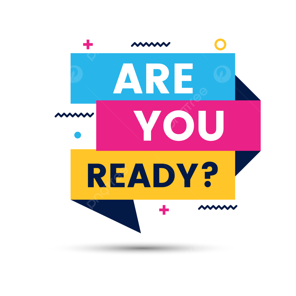 Are You Ready Banner Abstract Vector Design Images Are You Ready 