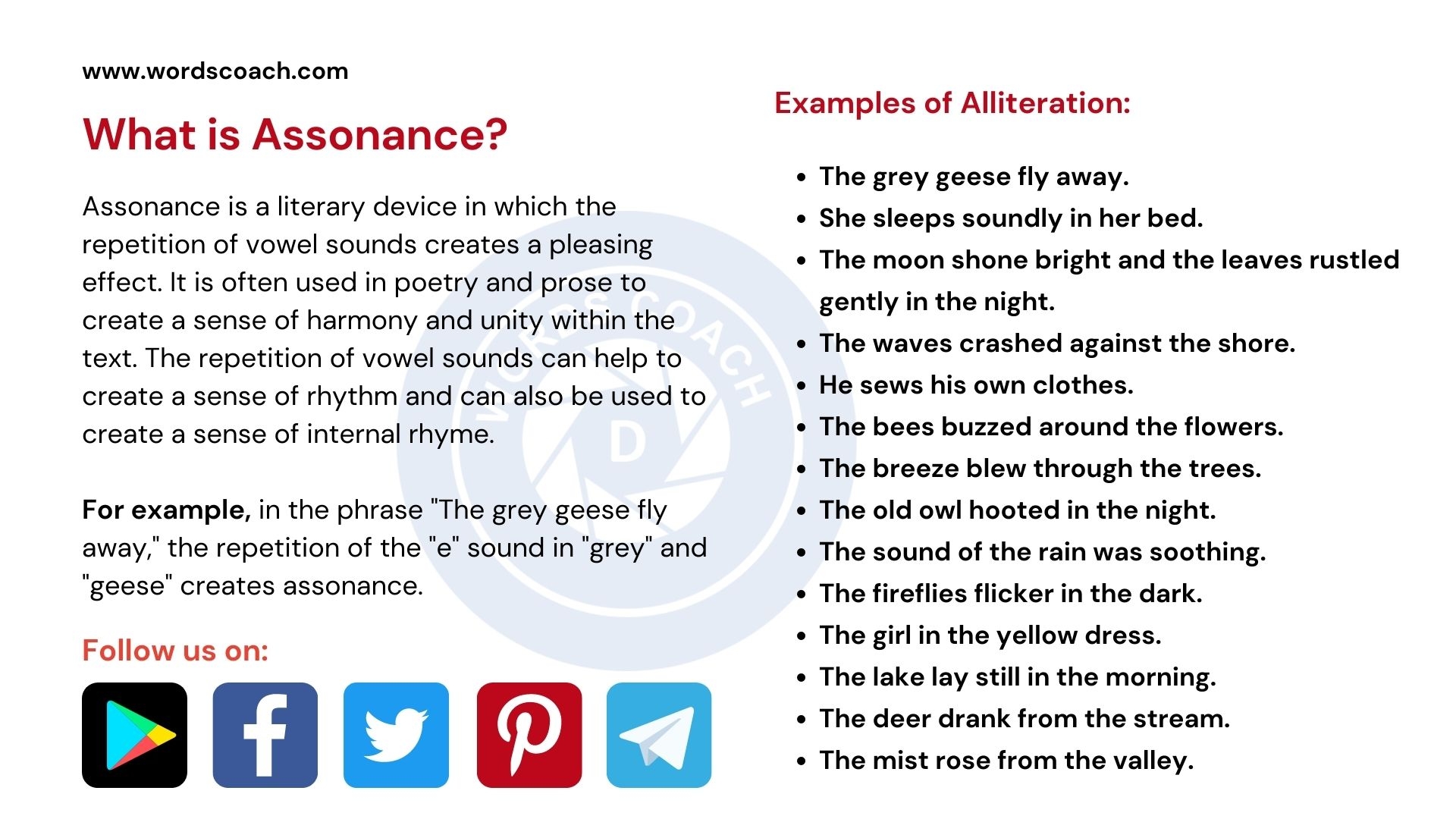 Assonance Meaning Definition Usage And Examples Word Coach