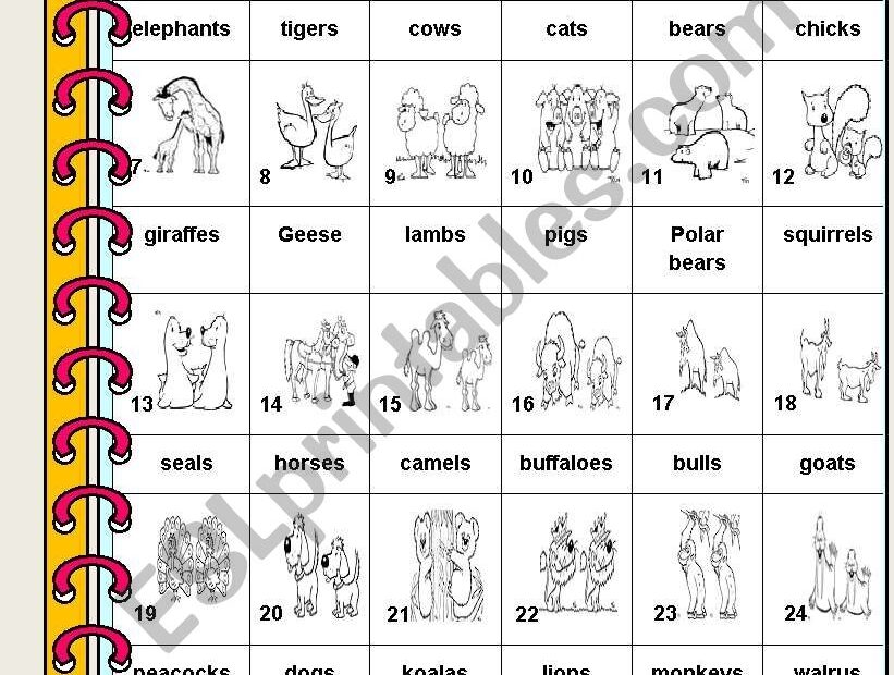 Collective Nouns Animals Worksheet Collective Nouns Animals Googlemens