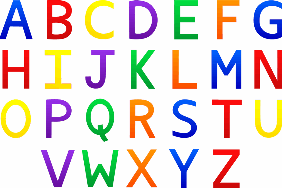 Colorful Alphabet Set Free Clip Art