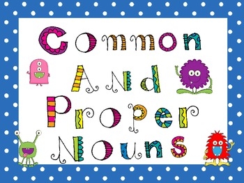Common Noun Proper Noun Game Freebie By Shabby Chic Teaching Geek