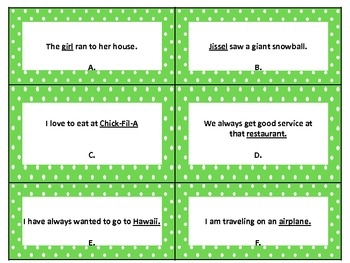 Common Noun Proper Noun Game Freebie By Shabby Chic Teaching Geek