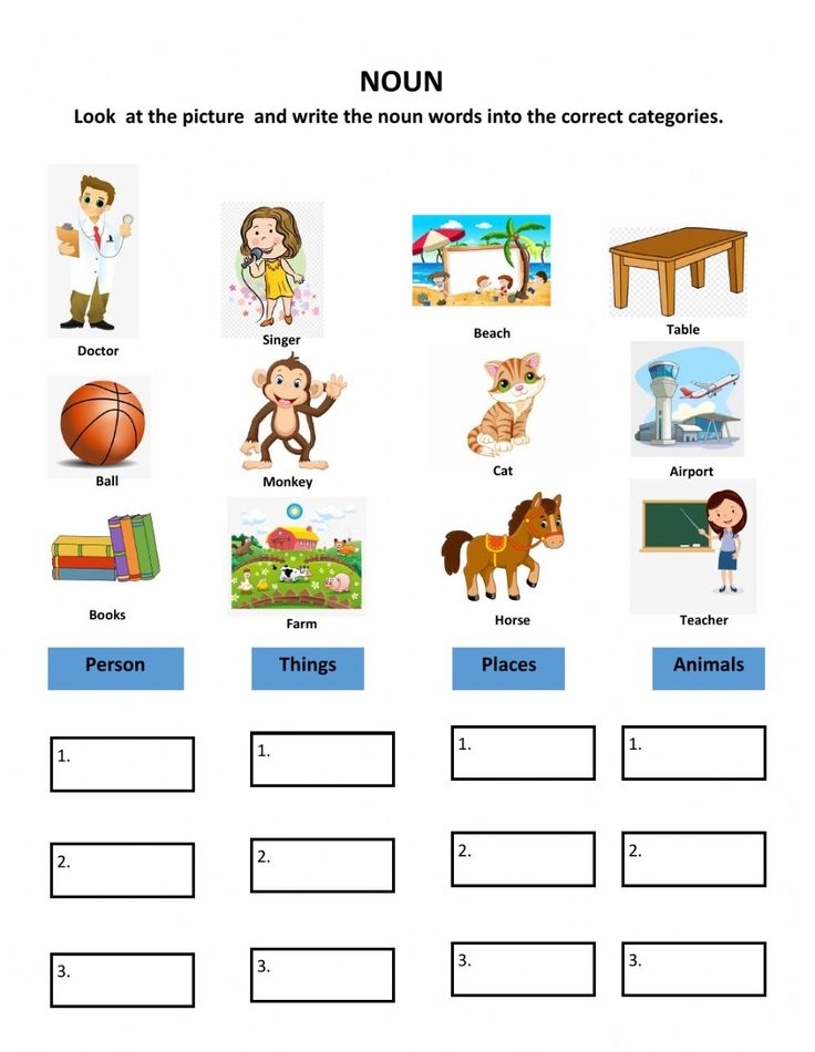 Common Noun Worksheets Pdf CommonWorksheets