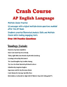 Crash Course AP English Language Multiple Choice Practice TPT