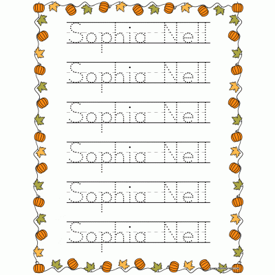 createprintables name tracing worksheet