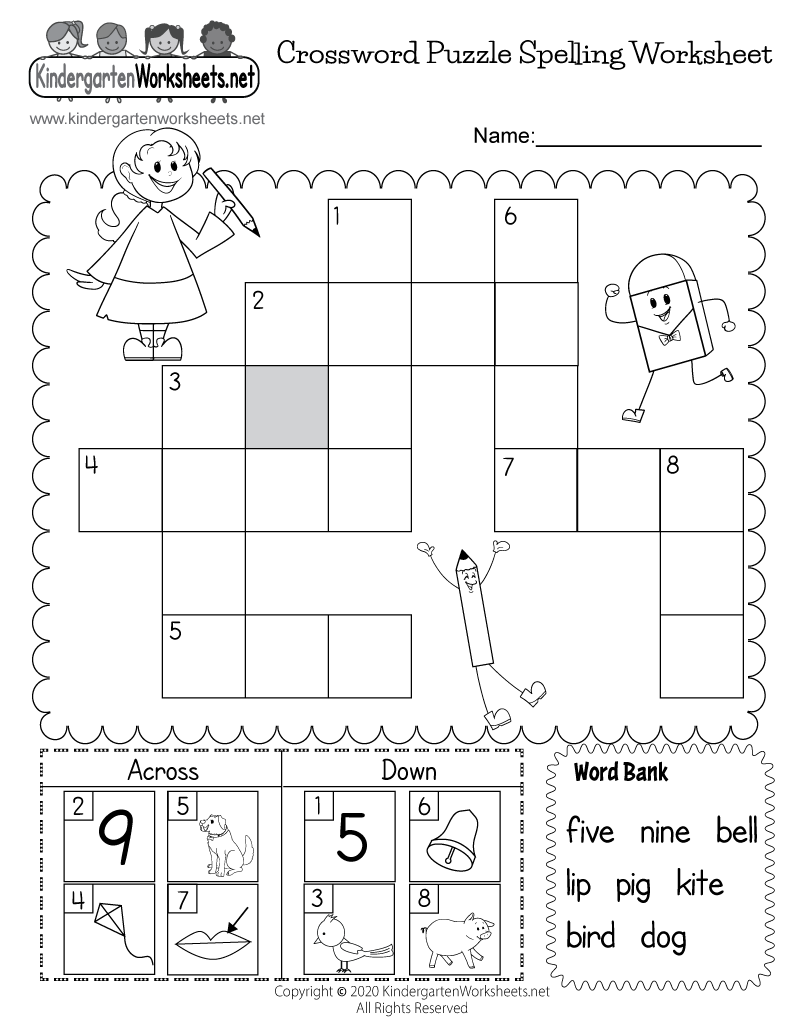 spelling puzzles worksheet free