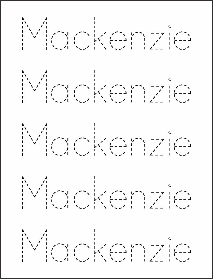 Custom Name Tracing Printables Name Tracing Generator